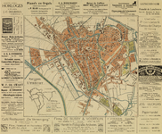 214059 Plattegrond van de stad Utrecht, met weergave van het stratenplan met namen (ged.), bebouwing, wegen, ...